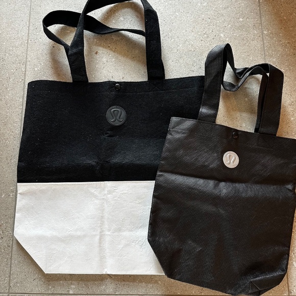 LULULEMON ECO FRIENDLY TOTE BAGS SET OF TWO - Picture 2 of 2
